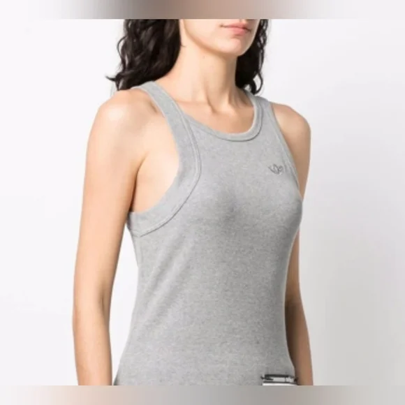 Waffle Tank Top in Gray Lyst - Picture 6 of 6